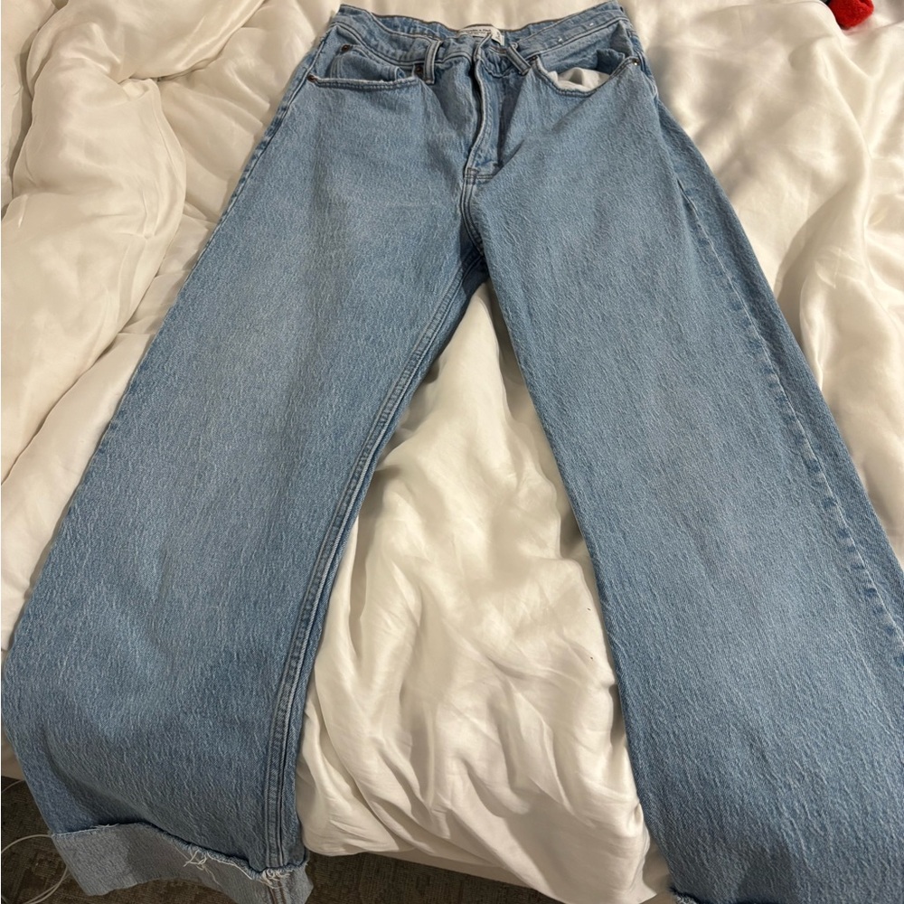 Abercrombie & Fitch Light Blue Boyfriend Jeans